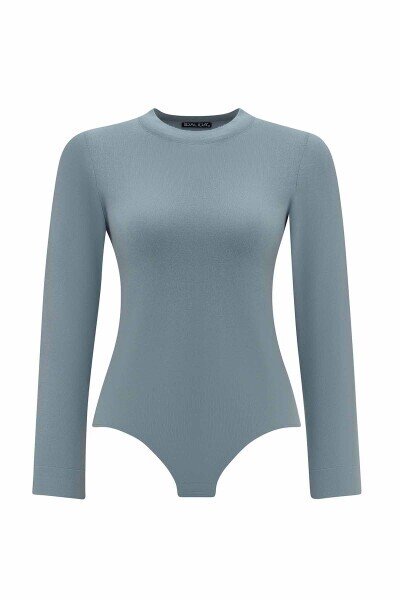 Touch Me Yuvarlak Yaka Çağla Bodysuit - 1