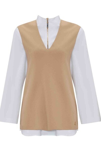 V Neck Sleeveless Knit Tunic 