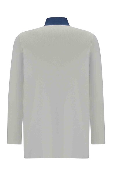 Dik Poplin Yaka Triko Smoke Tunik - 2