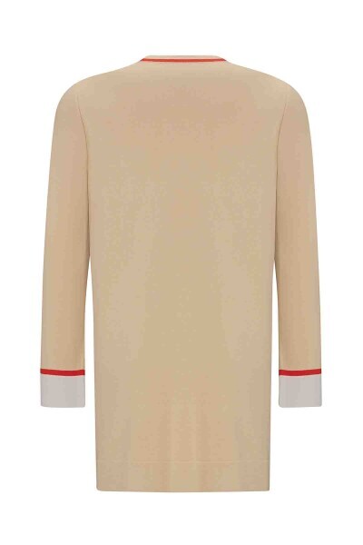 T25PF-6021 Bileği Renk Bloklu Triko Tunik 1501-CRAFT - 2