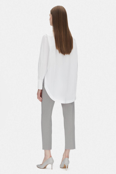 T25PF-7000 Dar Paça Triko Pantolon 1381-DARK GREY - MISS DALIDA (1)