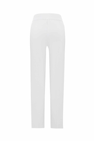 T25PF-7000 Dar Paça Triko Pantolon EKRU - MISS DALIDA (1)
