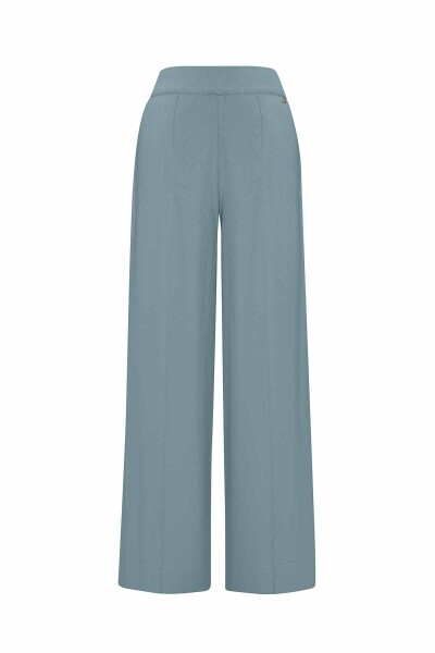Front Stitched Wide Leg Trousers - 1