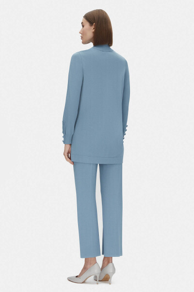 Boru Paça Triko Açık Mavi Pantolon - MISS DALIDA (1)
