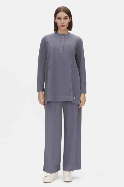 T25PF-7006 Touche Me Doku Desenli Bol Paça Pantolon BULLET 