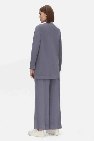 Touche Me Doku Desenli Bol Paça Gri Pantolon - 2