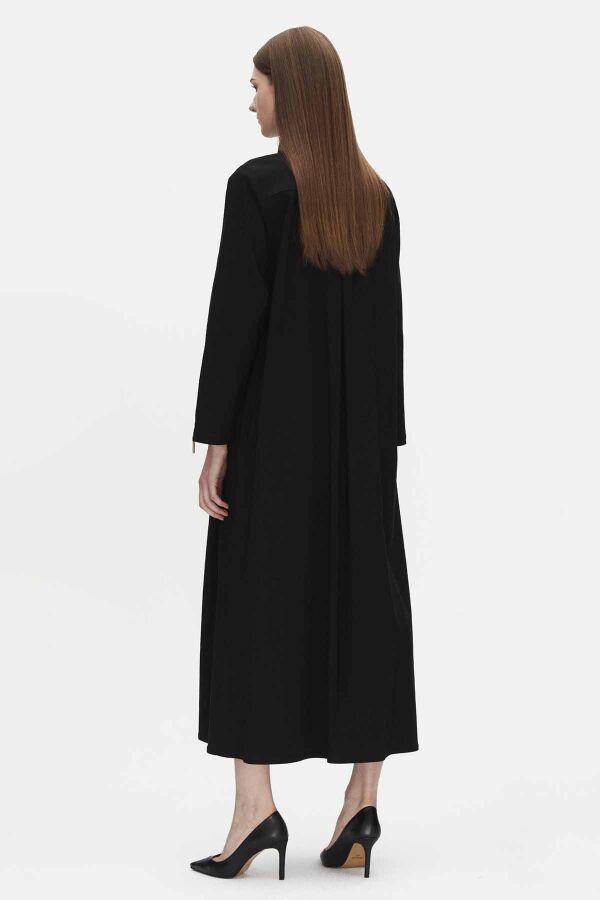 T25PF-8006 Gömlek Yaka Düğmeli Kap BLACK - 2