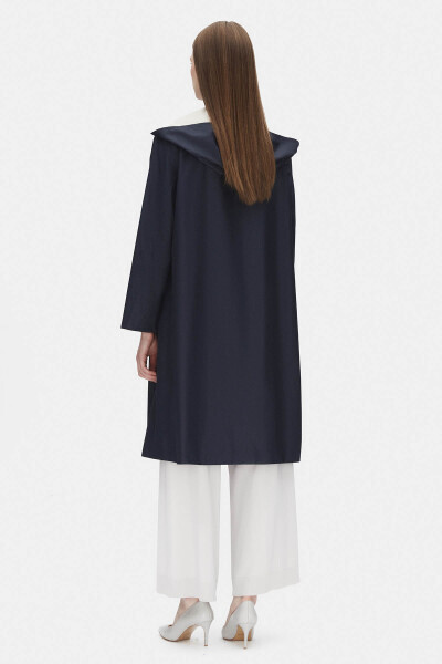 Hafif Yumoş Lacivert Mont - 2