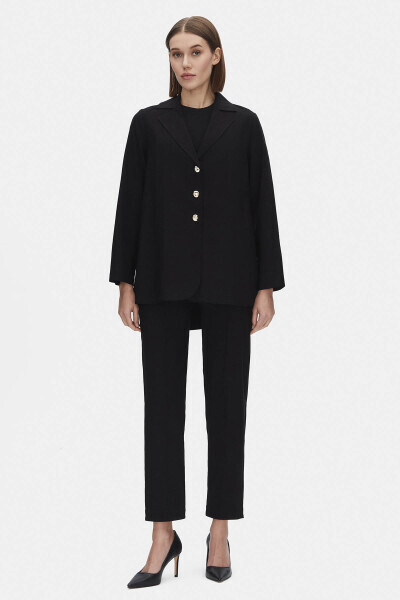 T25PF-8200 Blazer Kumaş Ceket BLACK - 1
