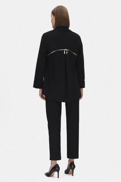 T25PF-8200 Blazer Kumaş Ceket BLACK - 2