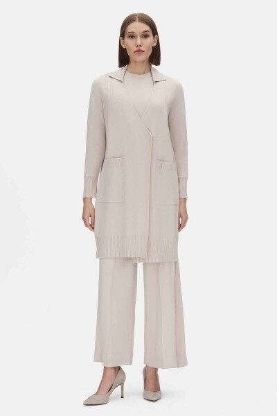 Touch Me Shirt Collar Knitwear Cardigan - MISS DALIDA