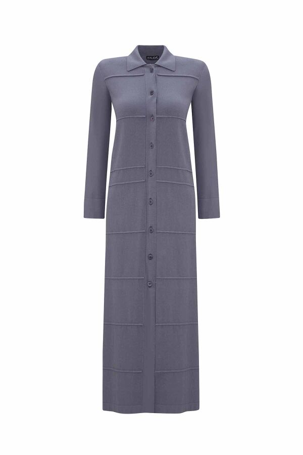 Gömlek Yaka Uzun Triko Bullet Hırka - 1