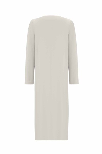 Düz Renk Uzun Triko Smoke Hırka - MISS DALIDA (1)