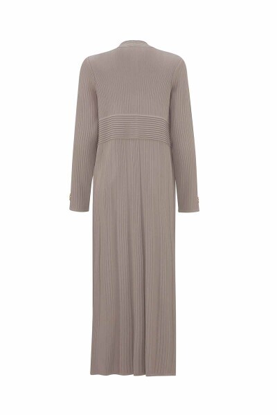 Long Ribbed Knitted Cardigan - MISS DALIDA (1)