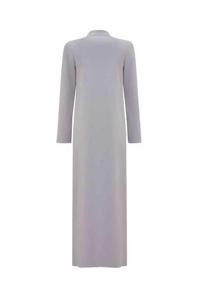 Long Knitted Cardigan with Slit Detail - MISS DALIDA (1)