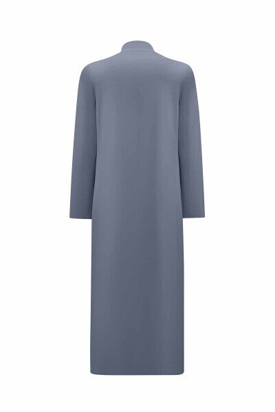 High Neck Long Knit Cardigan - 2