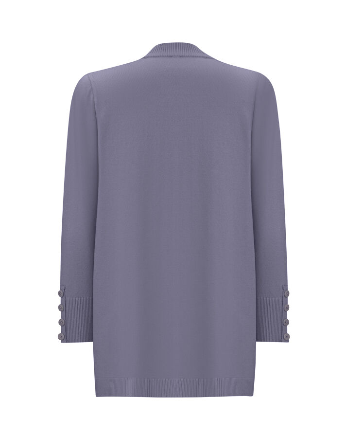 T25PF-9201 Touch Me Düz Renk Triko Hırka BULLET - 2