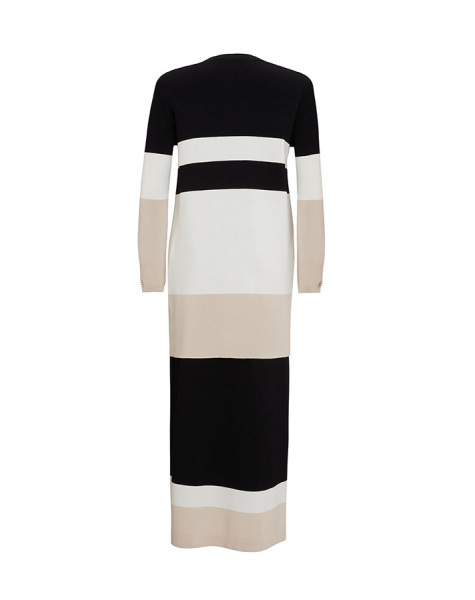 Kruvaze Yaka Ceket Elbise Siyah Takım - 2