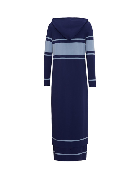 T25Y-0002 Fermuarlı Hırka Elbise Takım 1167-NAVY BLUE - MISS DALIDA (1)