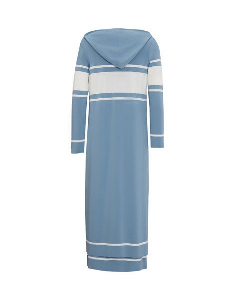 Fermuarlı Hırka Elbise Mavi Takım - 2