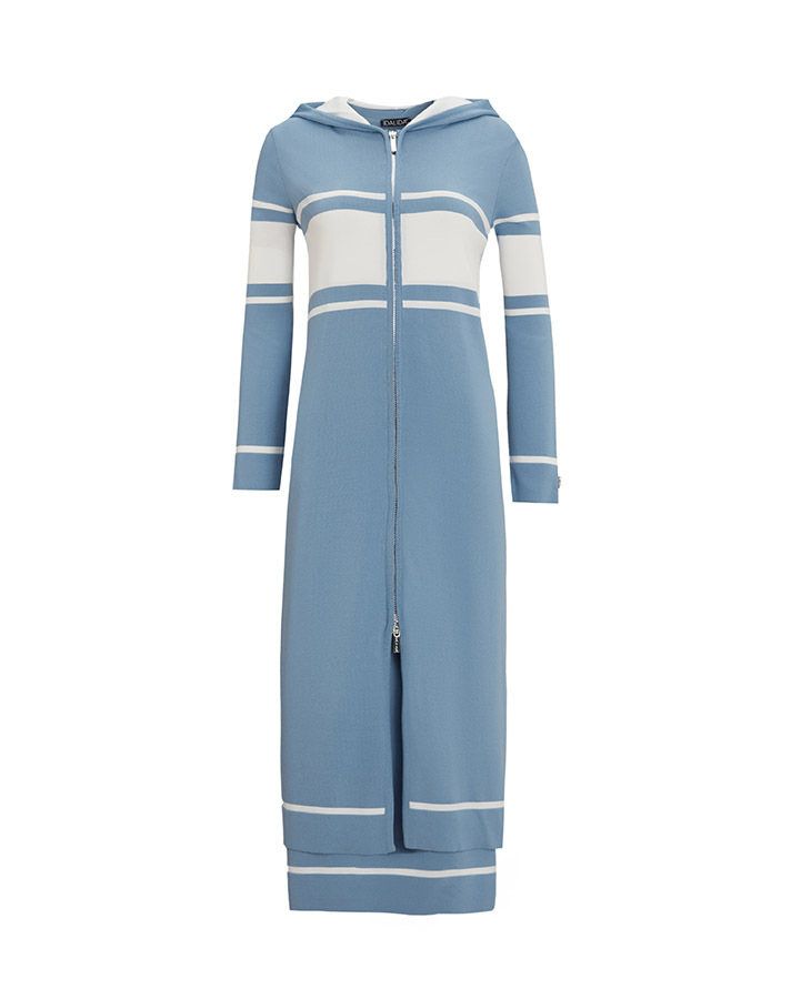 T25Y-0002 Zippered Cardigan Dress Set - 10