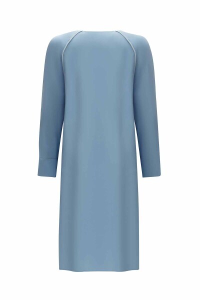 Triko Tiktaklı Cupro Mavi Takım - 2