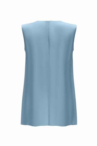 Triko Tiktaklı Cupro Mavi Takım - 4