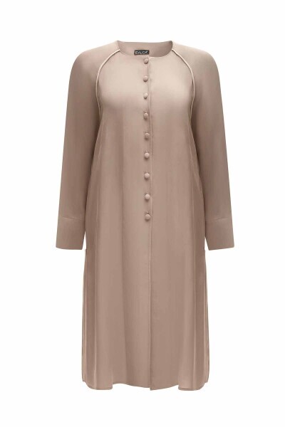 Triko Tiktaklı Cupro Vizon Takım - 1