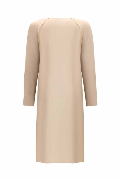 Triko Tiktaklı Cupro Taş Rengi Takım - 3