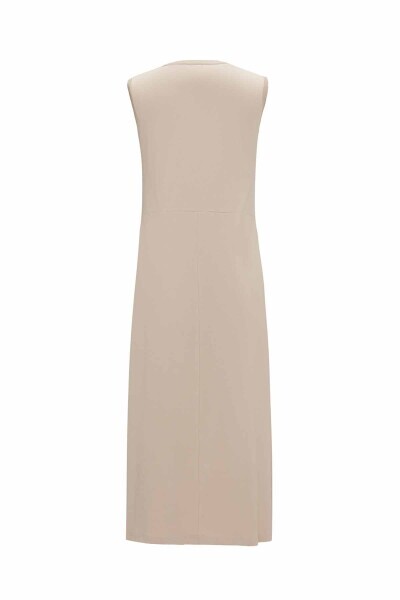 Kapişon Detaylı Cupro Taş Rengi Takım - 3