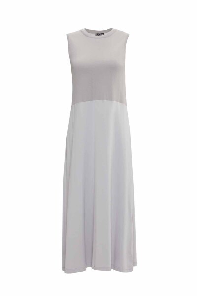 Kapişon Detaylı Cupro Gri Takım - 2