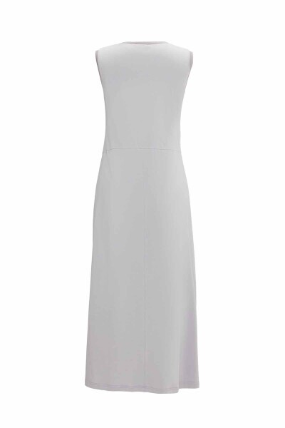 Kapişon Detaylı Cupro Gri Takım - 3