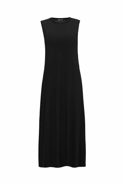 Kapişon Detaylı Cupro Siyah Takım - 3