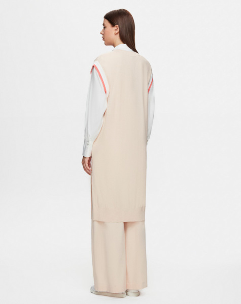 Saç Örgü Somon Renk Süveter - 3