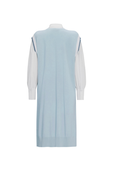 T25Y-1000 Saç Örgüsü Süveter 1186-BLUE - 5