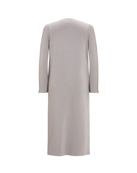 T25Y-1001 Temiz Kesim Fermuarlı Triko Yelek 1179-GREY - 2