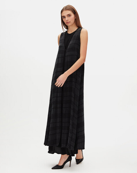 Jacquard Cupro Vest with Aghraf Closure - MISS DALIDA (1)