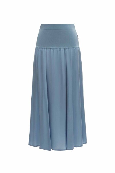 Yandan Fermuarlı Kloş CACAO Etek - 5