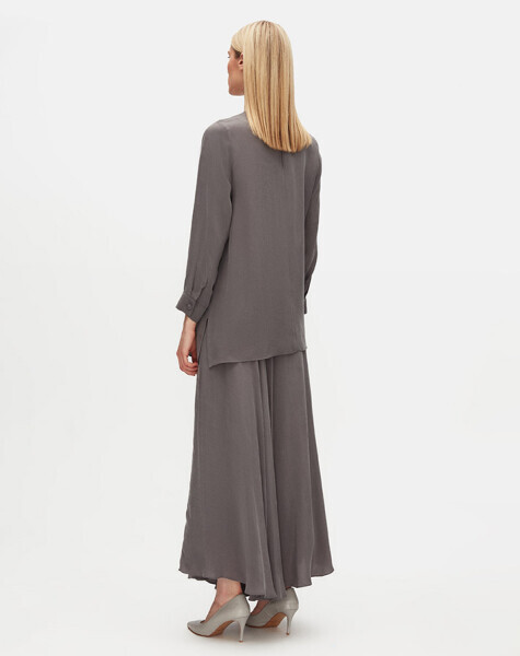 Bias Cut Cupro Flared Skirt - MISS DALIDA (1)