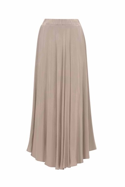 Bias Cut Cupro Flared Skirt - 4