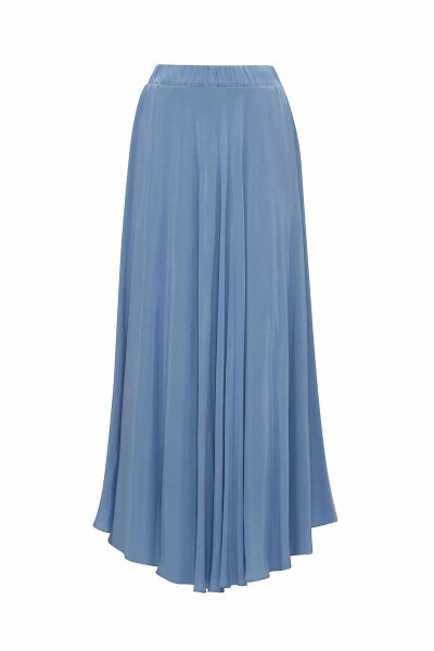 Bias Cut Cupro Flared Skirt - 11