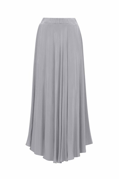 Bias Cut Cupro Flared Skirt - 13