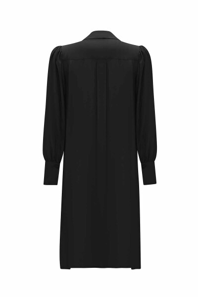 Baby Collar Balloon Sleeve Cupro Tunic - MISS DALIDA (1)