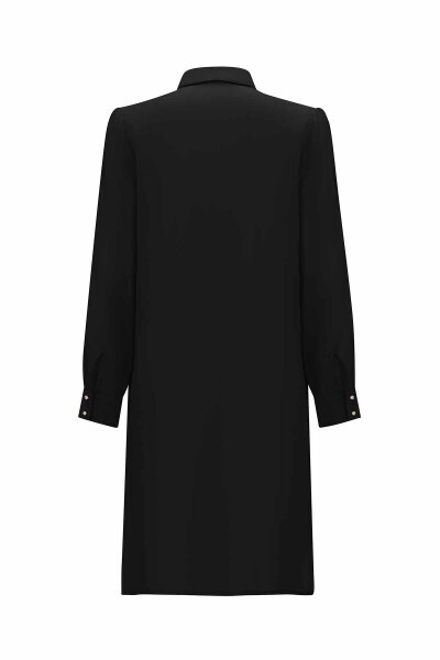 Stone Detailed Cupro Shirt - MISS DALIDA (1)