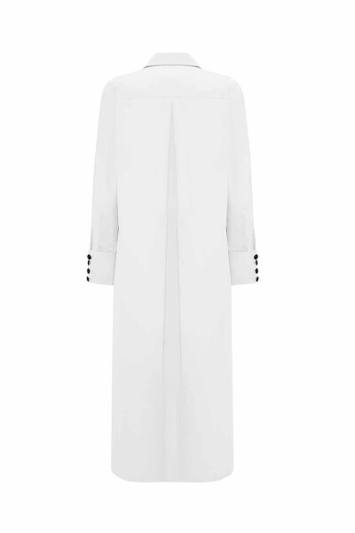 Geometric Patterned Cotton Long Shirt - 2