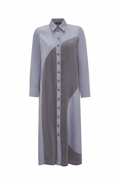 Geometric Patterned Cotton Long Shirt 