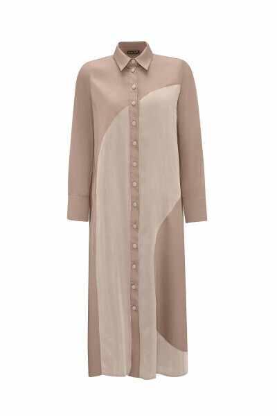 Geometric Patterned Cotton Long Shirt 