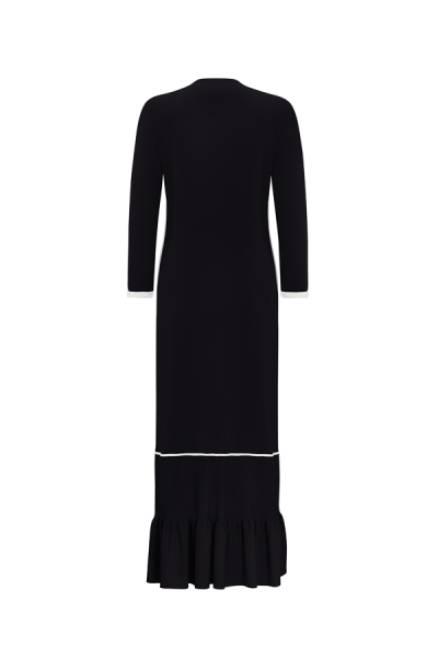 Etek Ucu Fırfırlı Triko 1021-SAND Elbise - 9