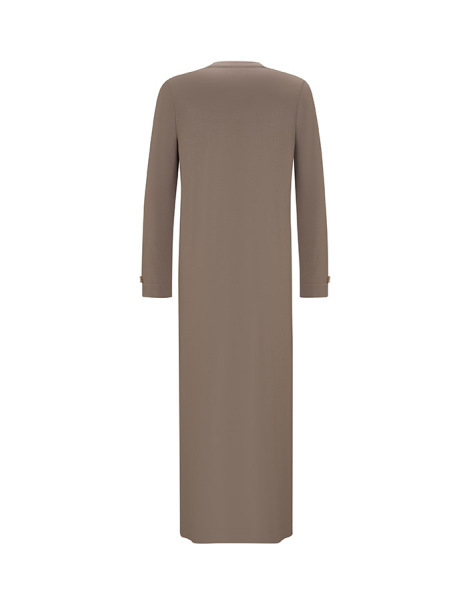 Geometrik Desenli Triko Vizon Elbise - 2