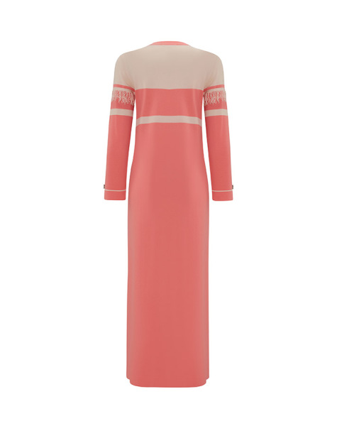 T25Y-4016 Stripe and Tassel Detailed Knitwear Dress - 6